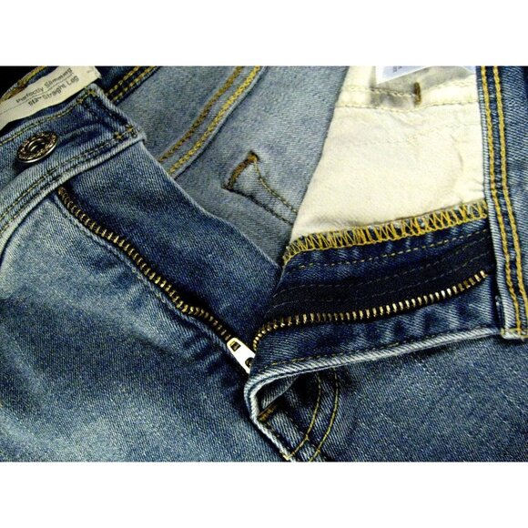 LEVIS 512 CUTOFF JEAN SHORTS Womans 10M Blue Denim Stretch Daisy Duke Cut Off - Picture 4 of 10